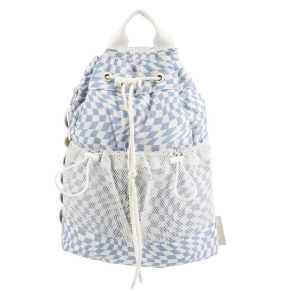 Dagne Dover Nova Sling Bag in Check Mix Blue + White main image 14